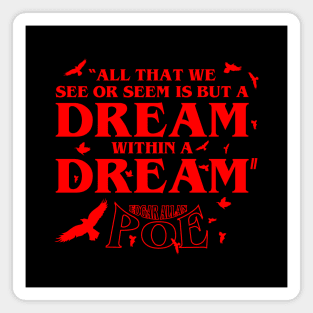 Edgar Allan Poe - Quote Magnet